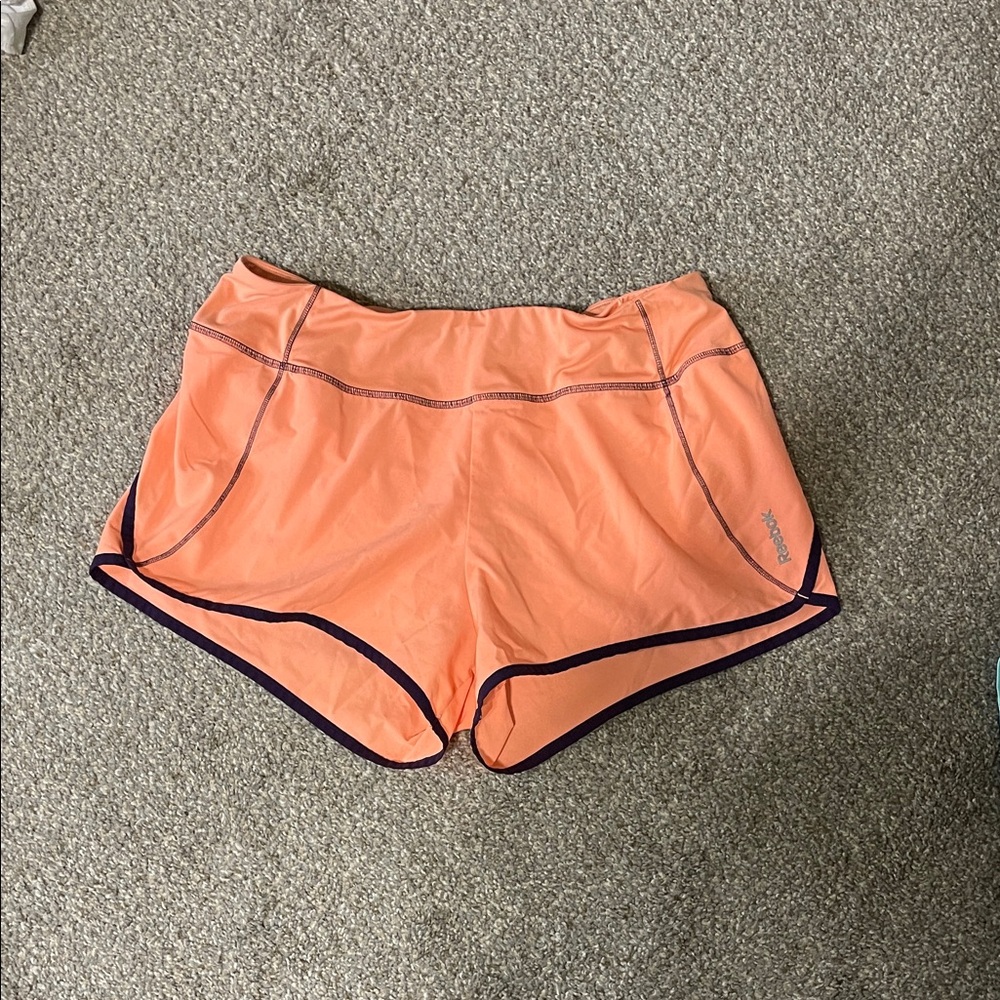 Reebok Women's Athletic Shorts in Orange and Black